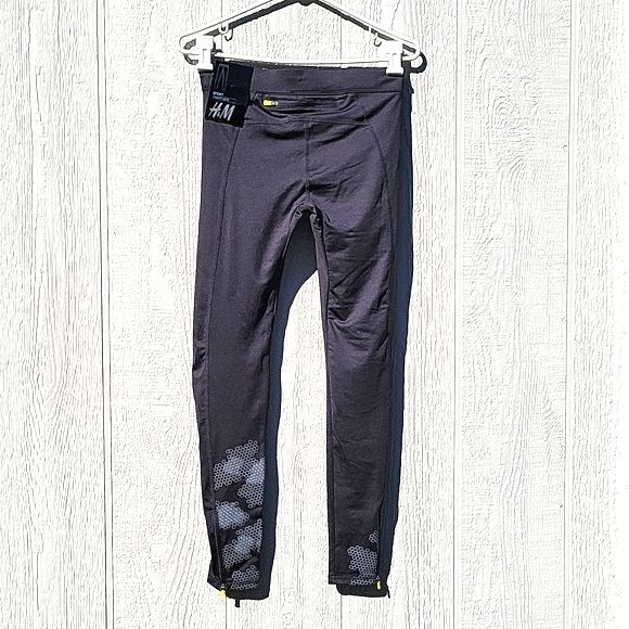 H&M Sport NWT Gray Skinny Leg Athletic Training Workout Exercise Pant sz Small - Picture 6 of 16